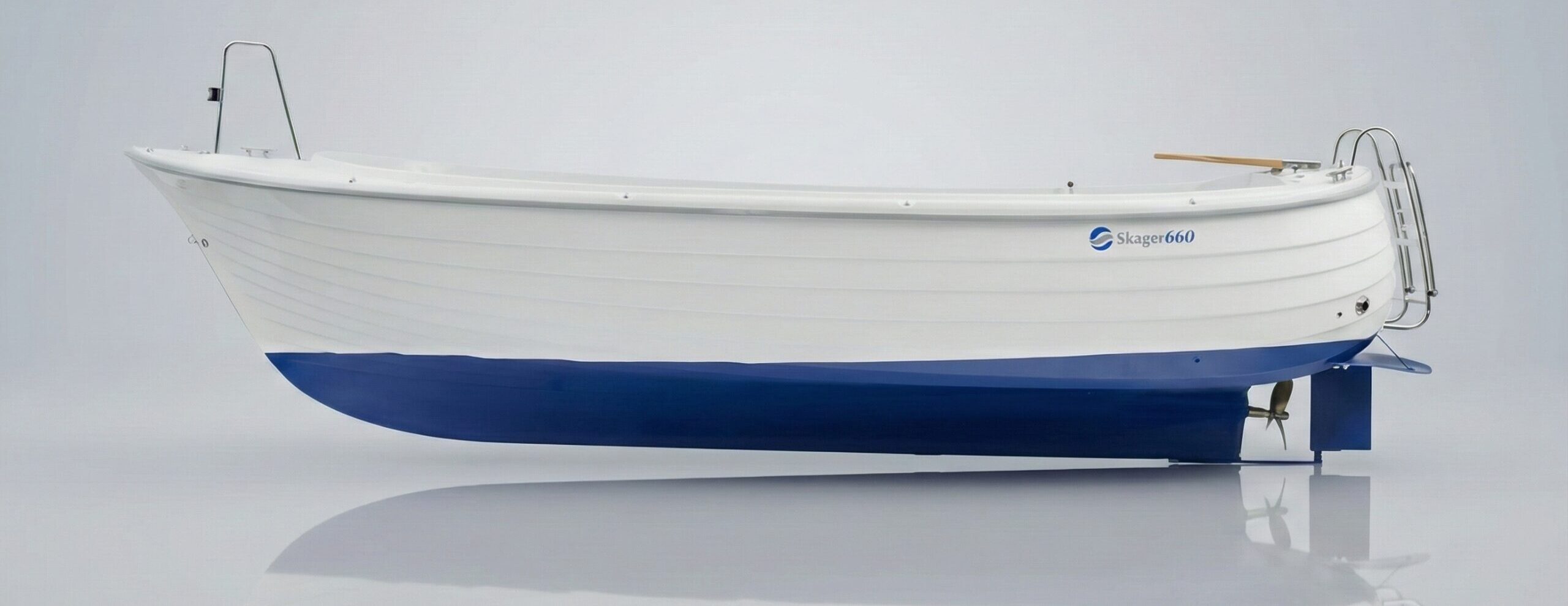 Båt Skager 660 – robust och självlänsande snipa hos Sunds Marin.